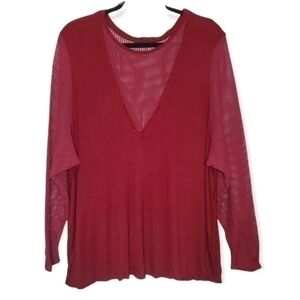Emma & Sam Mesh Sleeves Top